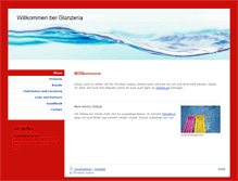 Tablet Screenshot of glanzeria.com